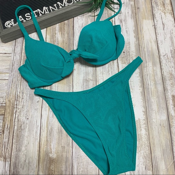 ‼️TURQUOISE BIKINI Vintage 90’s size S‼️ - Picture 10 of 16